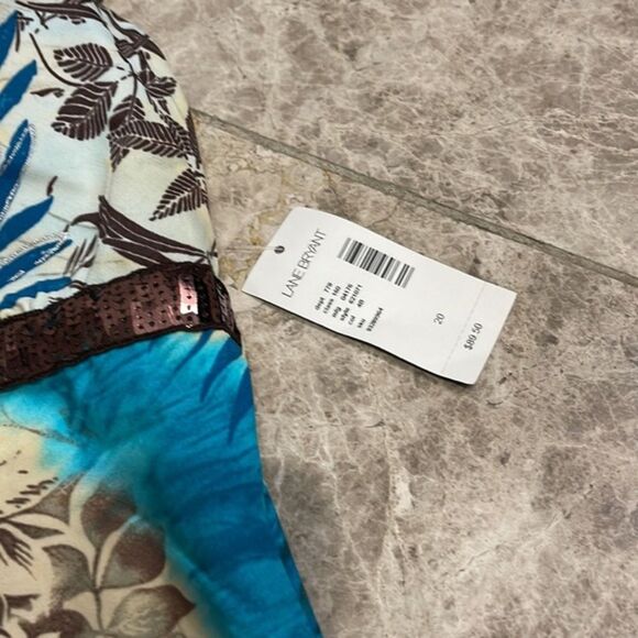 Lane Bryant Venezia Sport One Piece Tropical Swim One Piece Halter NWT - Picture 7 of 12